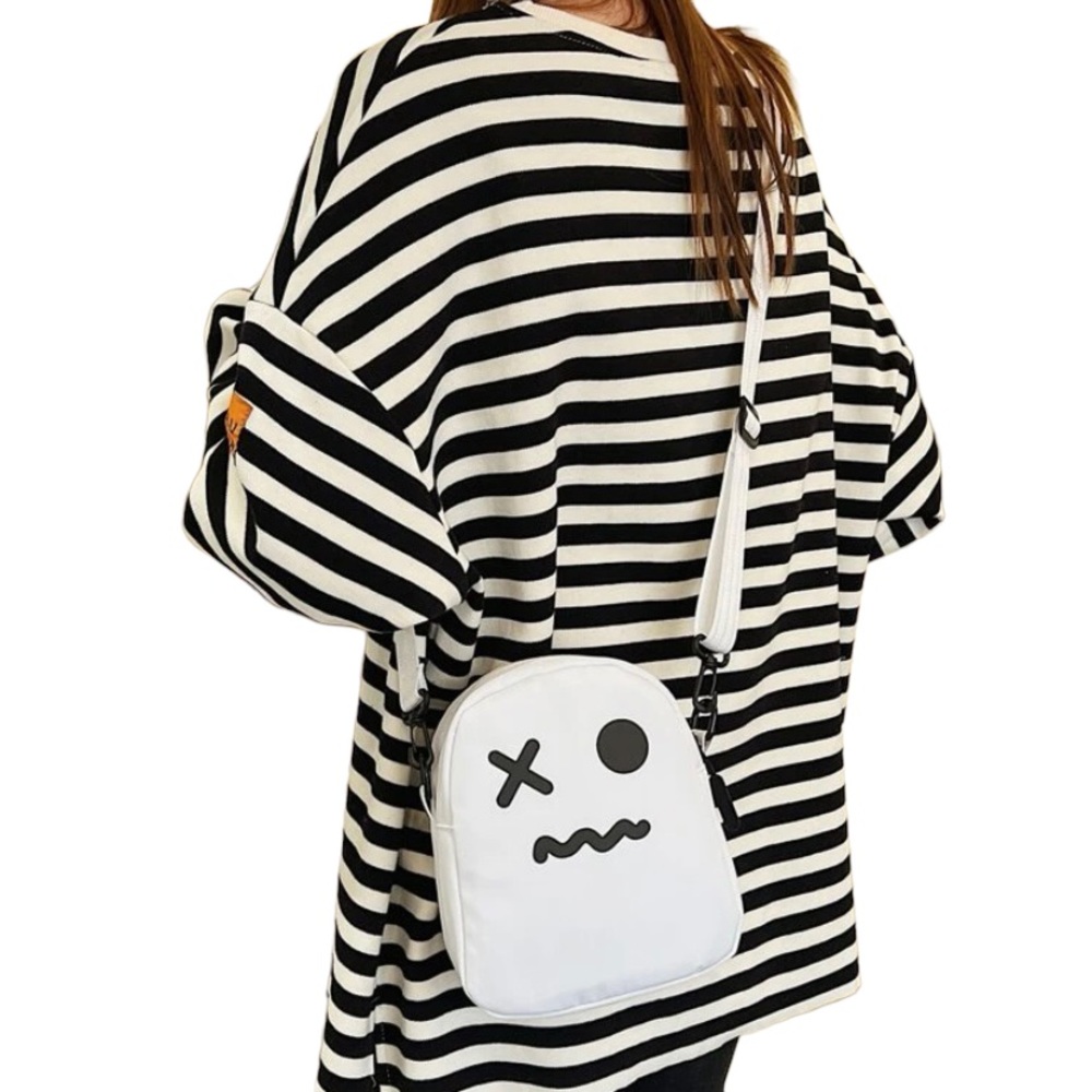 🎃 Purse Crossbody 8” Ghost White Bag Shoulder - Picture 4 of 12